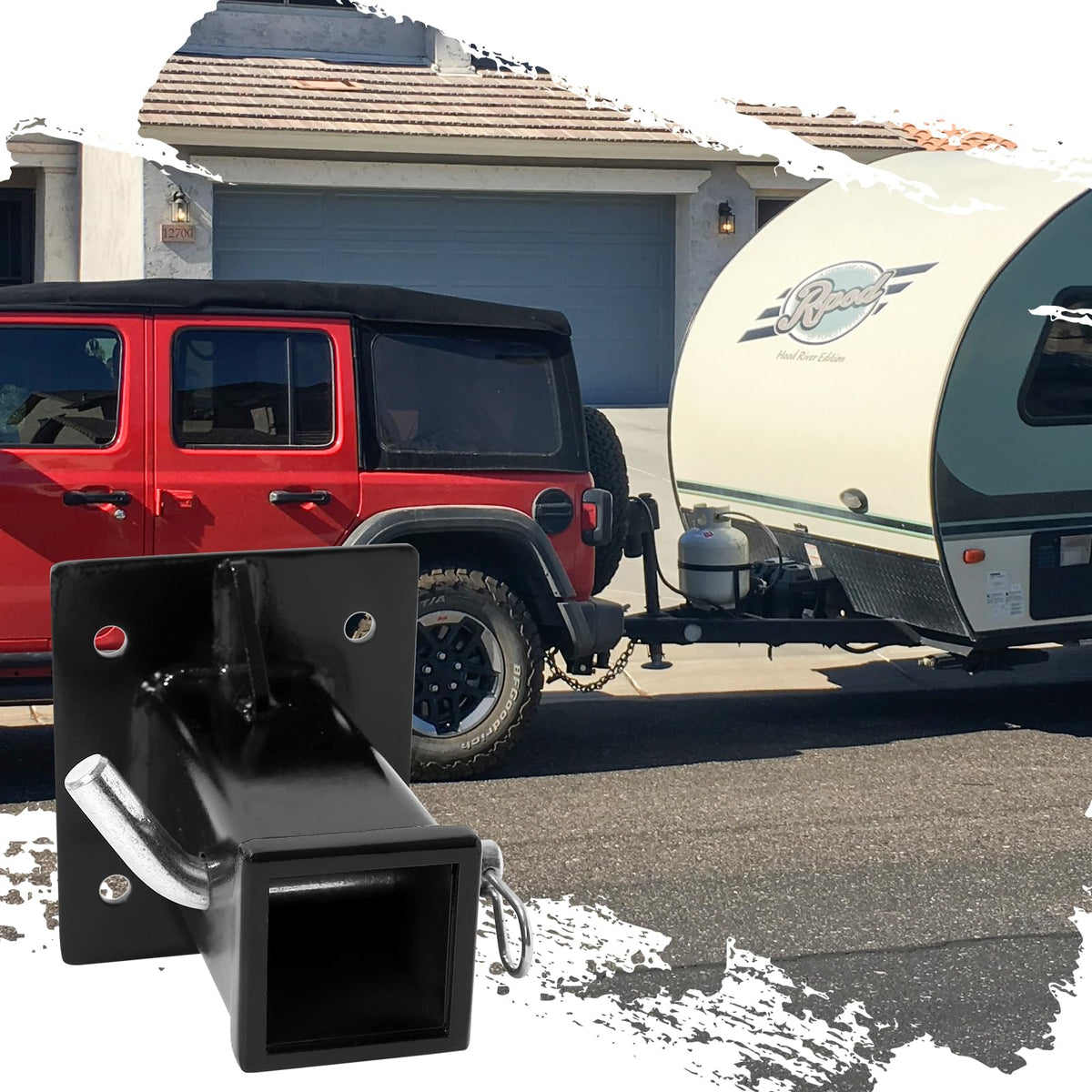 JTZFD supporting a bike rack to show heavy-duty load capacity and organized transport