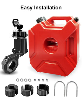 JUFWKO installed on ATV rack showing compact fit and convenient storage benefit