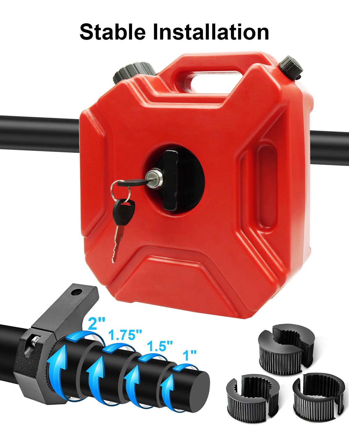 JUFWKO threaded cap closeup showing secure seal and easy access for filling