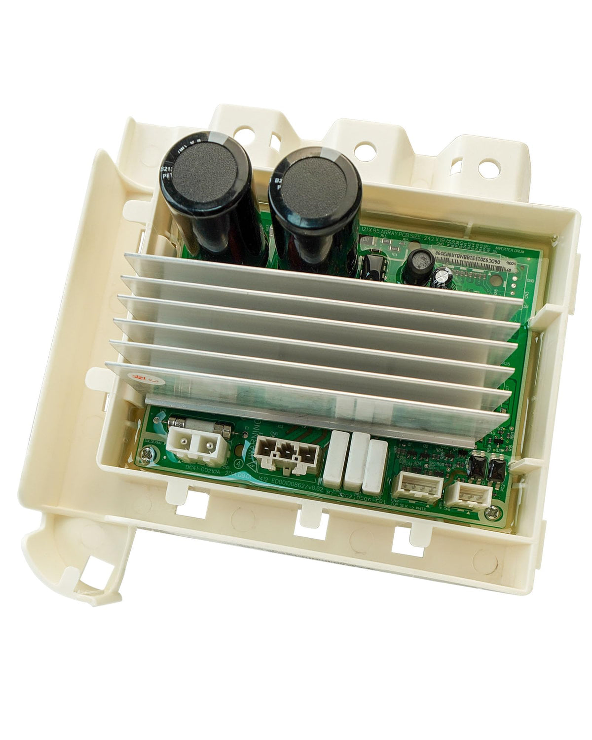 JUFZQO inverter control board front view showing connectors and chassis for accurate replacement