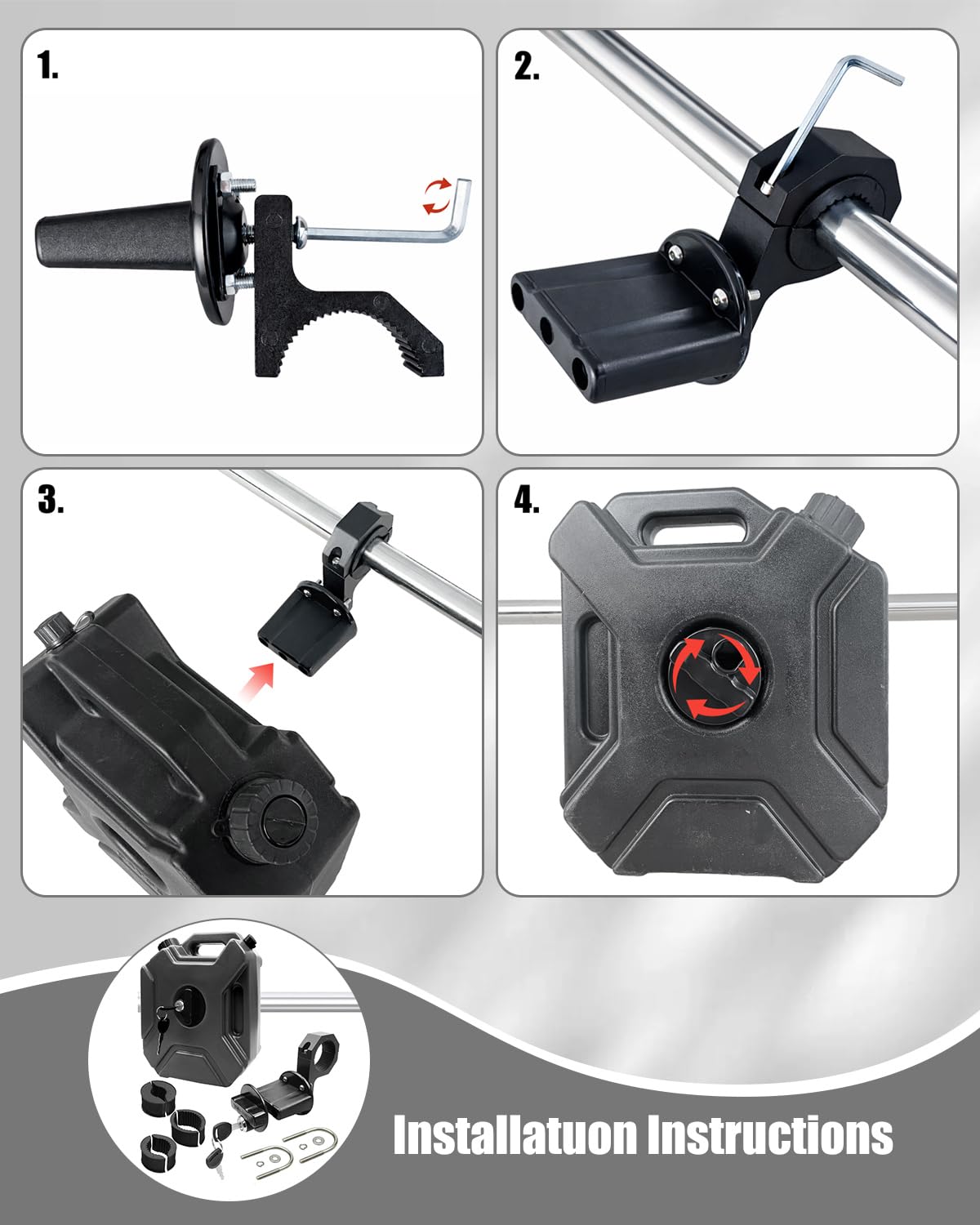 JUFZQO tank beside toolbox illustrating compact size and easy storage