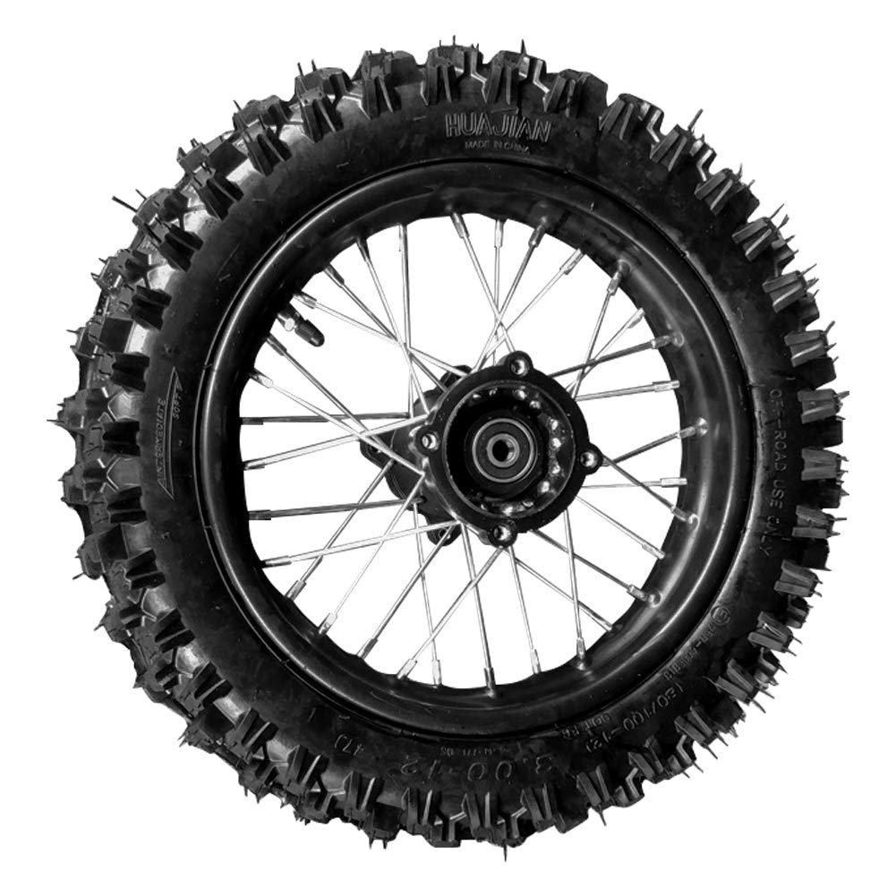 Julymoda rear wheel front view showing tire and rim, ready to install for quick replacement