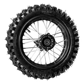 Julymoda rear wheel front view showing tire and rim, ready to install for quick replacement