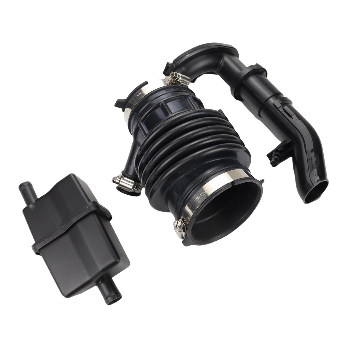 JUMOPARTS intake hose staged in garage setting showing ready-for-installation convenience