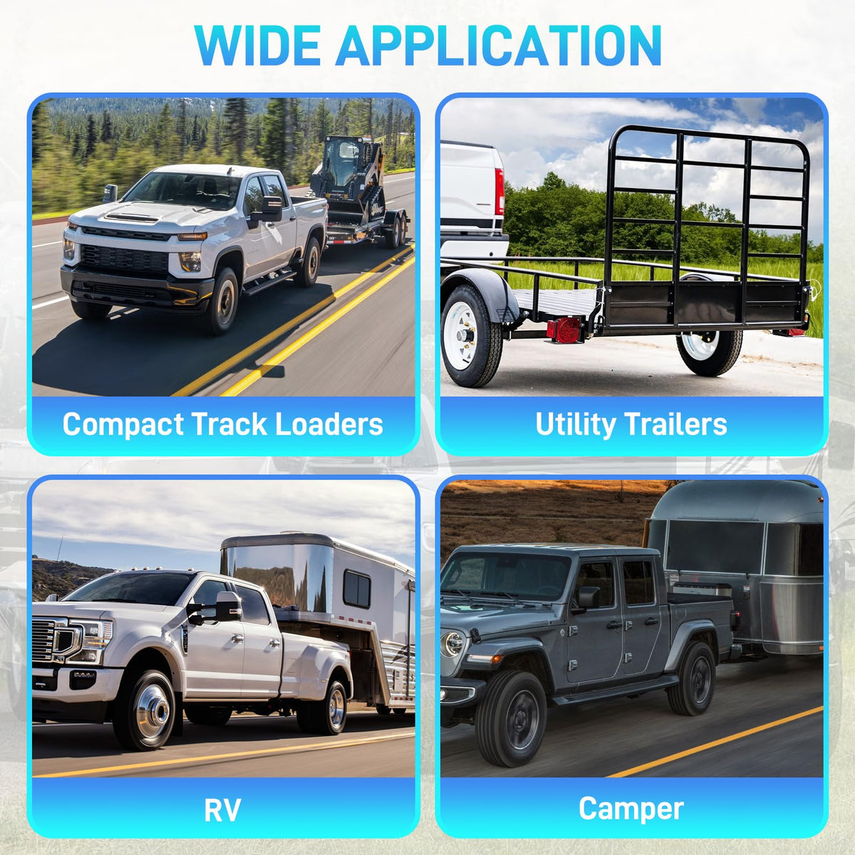 JURPLIX 4-pin flat plug connected illustrating easy trailer hookup