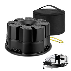 JURPLIX front view of jack block showing robust design and travel convenience