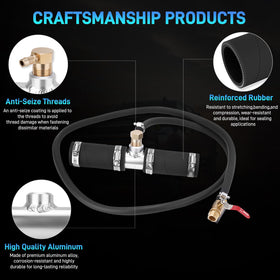 JURPLIX fuel hose and clamps detail ensuring secure leak-resistant connection