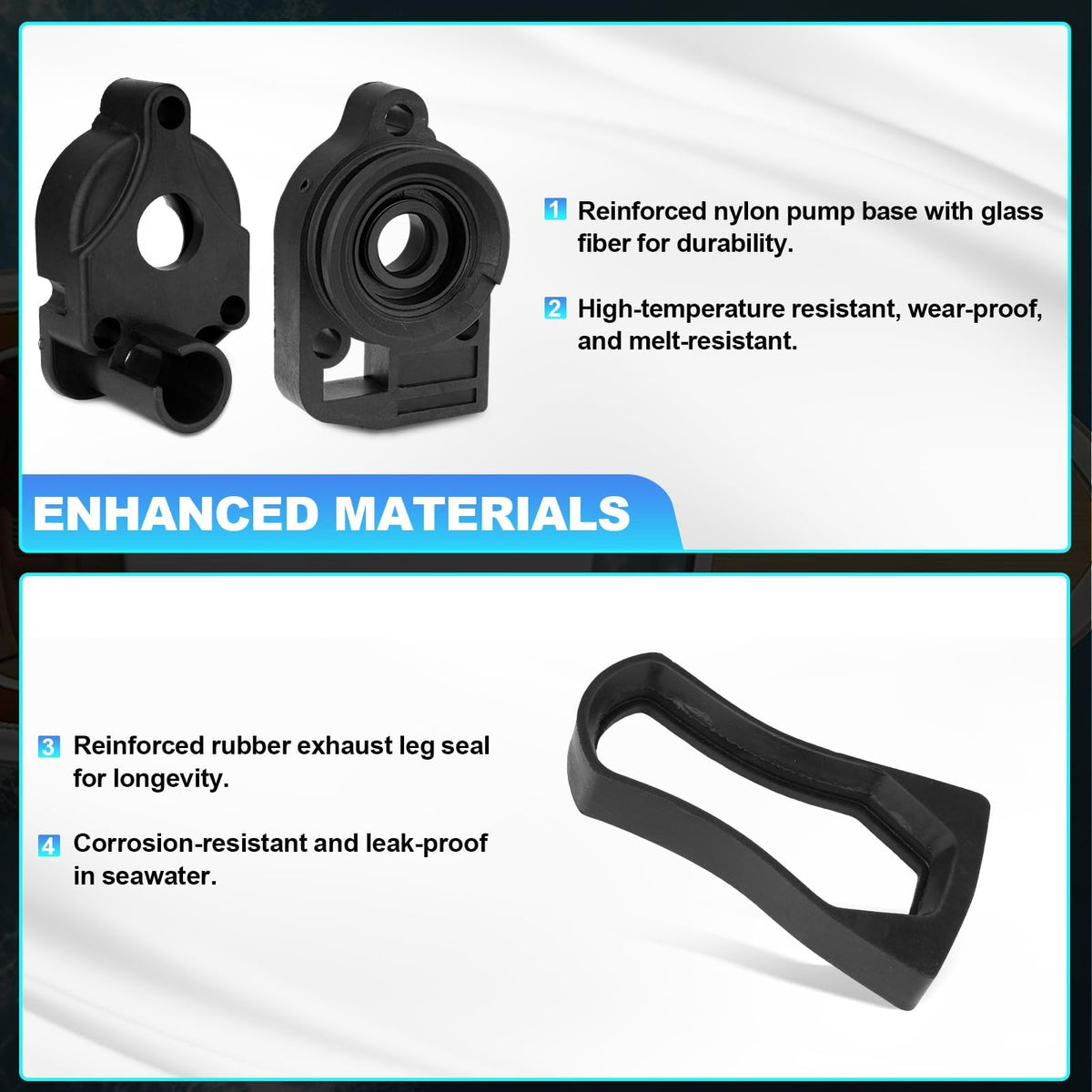 JURPLIX gasket and seal detail highlighting corrosion-resistant materials for long life