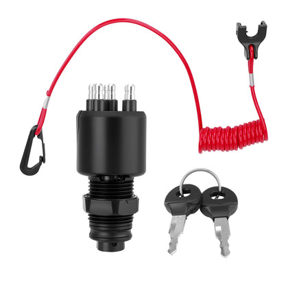 JURPLIX ignition switch front view showing keyed start for reliable starts