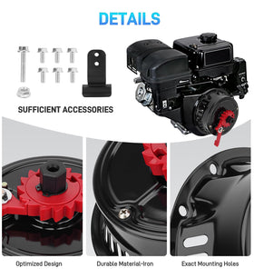 JURPLIX starter mounted on mini bike blower housing illustrating hassle-free installation