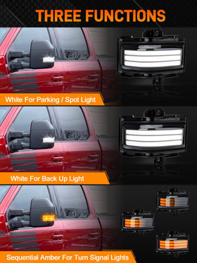 JURPLIX side profile mounted on mirror demonstrating factory-fit appearance