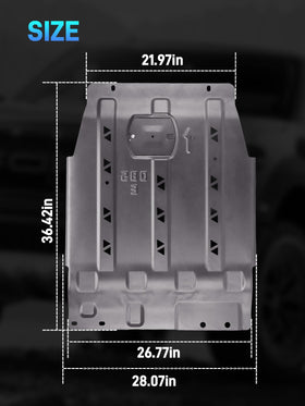 JURPLIX skid plate on off-road F150 demonstrating real-world protection benefit