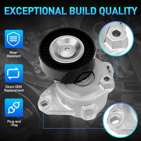 JURPLIX tensioner side profile showing machined surfaces for durable, precise fit benefit