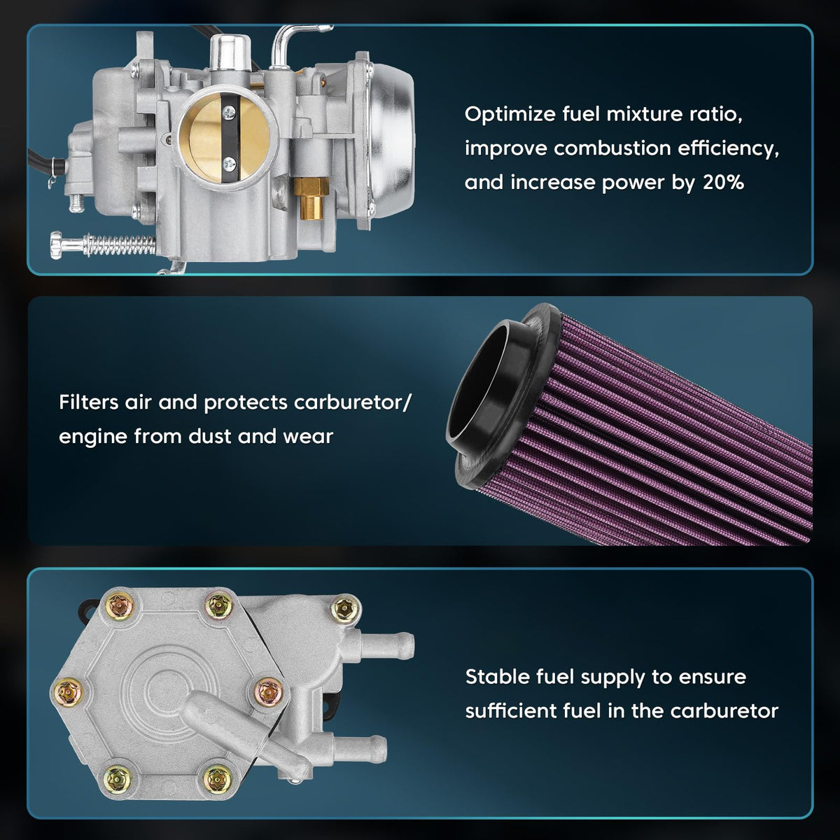 JURPLIX water pump detail highlighting impeller and seal for restored cooling performance