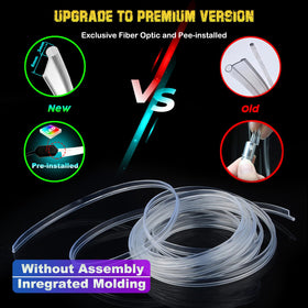 Jushope fiber close-up highlighting 3.0mm optic clarity and durable molding