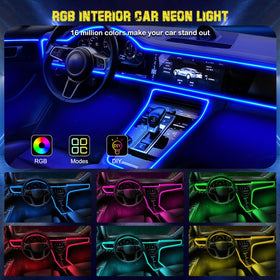 Jushope lights syncing to music in car demonstrating dynamic party mood