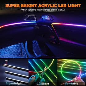 Jushope LED chip detail showing addressable LEDs for effects