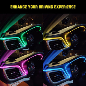 Jushope ambient interior lighting in night drive scene enhancing cabin mood