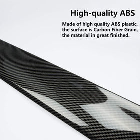 Justautotrim closeup texture detail reveals carbon-fiber grain and UV finish benefit