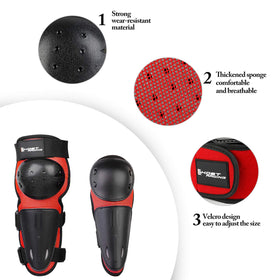 JUSTDOLIFE elbow pad detail highlighting contour and joint mobility
