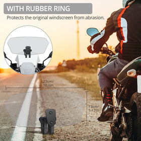 Justech black bracket close-up highlighting secure clamp and durability