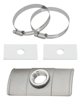 JUWEVAZU installed on exhaust pipe demonstrating secure, sealed connection