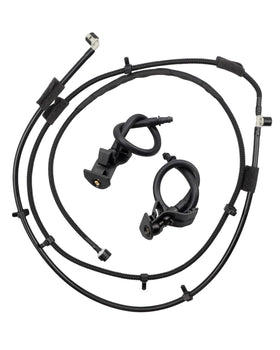 JUWEVAZU front view of hose and nozzles showing fit and components for easy replacement