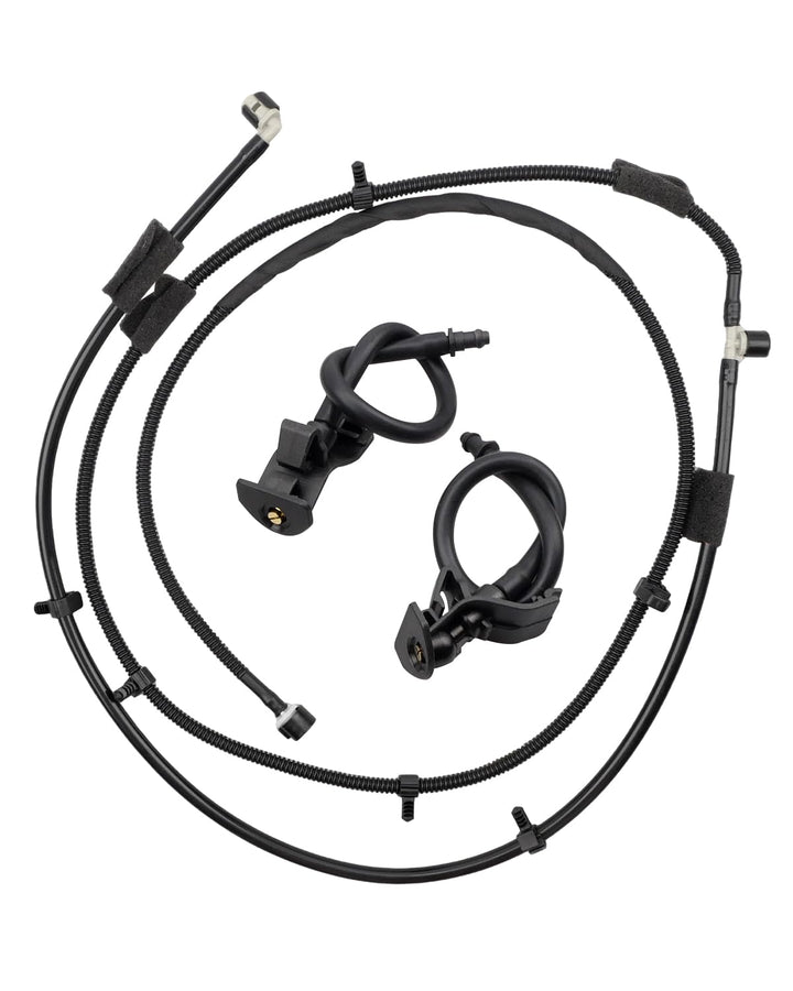 JUWEVAZU front view of hose and nozzles showing fit and components for easy replacement