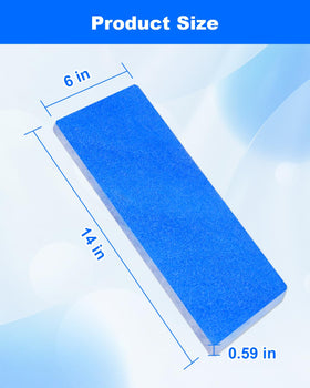 JUWEVAZU filter beside ruler for scale ensuring correct 6x14 fit