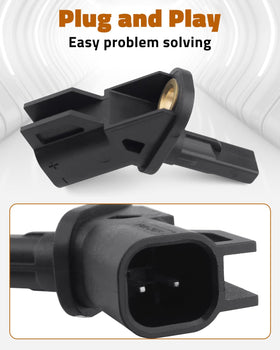 JUWEVAZU sensor installed on wheel hub demonstrating correct fitment