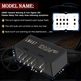 JWEELY LM487 packaging and label showing model and OEM cross reference