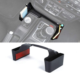 JWWY front view of center console tray showing neat storage and easy access