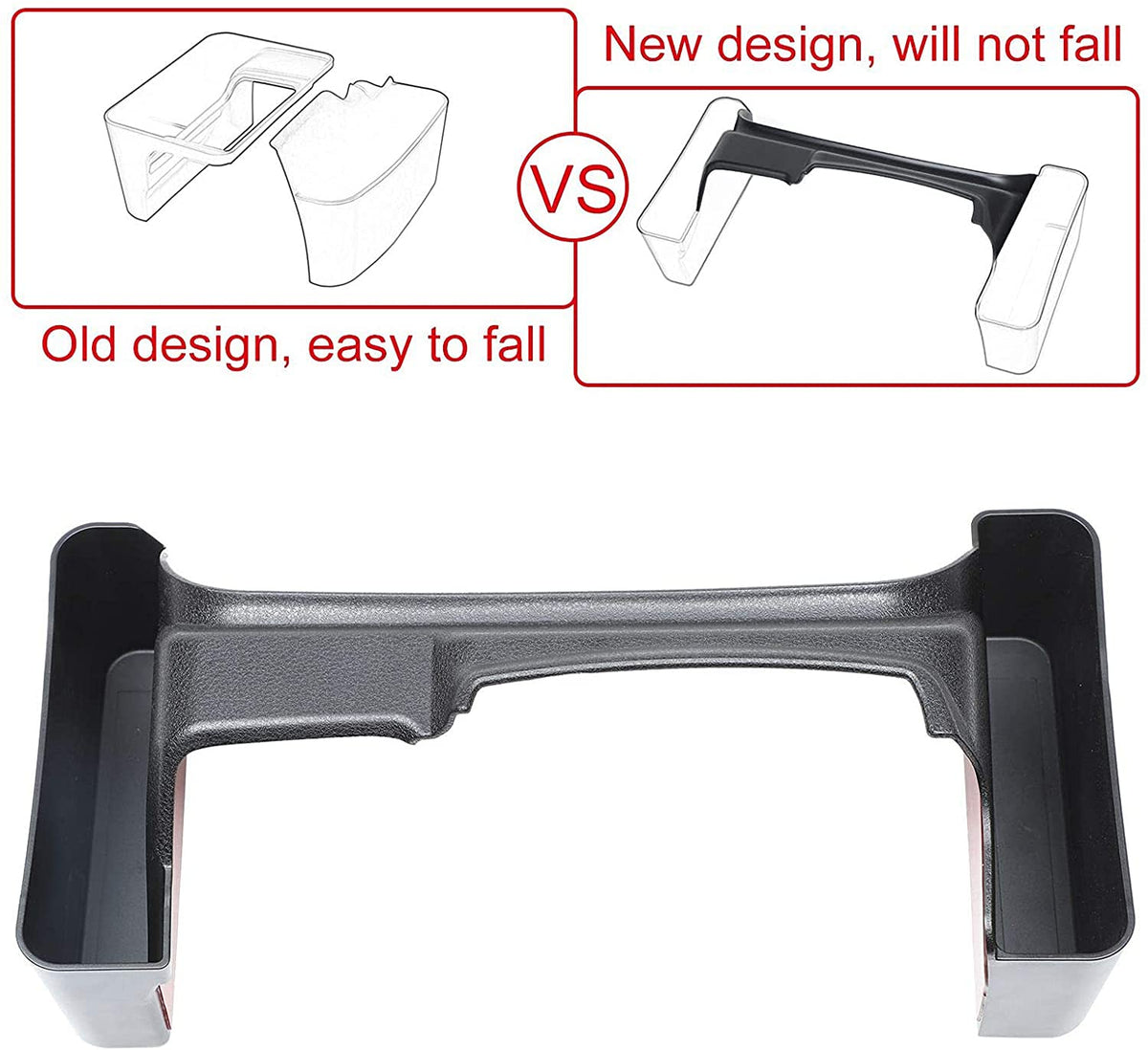 JWWY tray holding phone and sunglasses to prevent sliding and keep items reachable