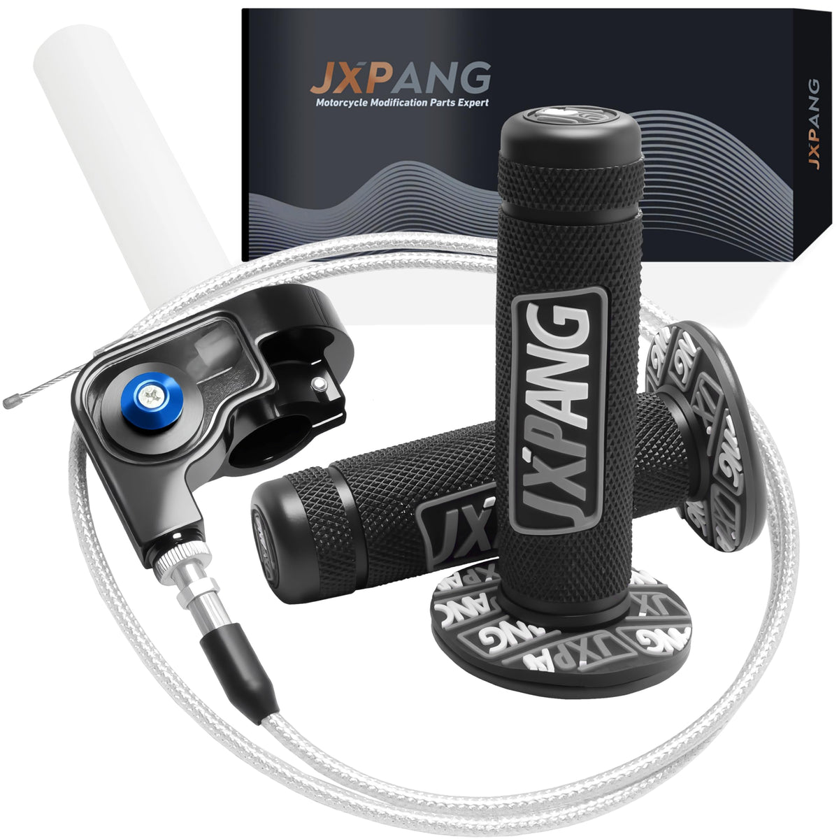 JXPANG front view of throttle kit showing components and fit benefits