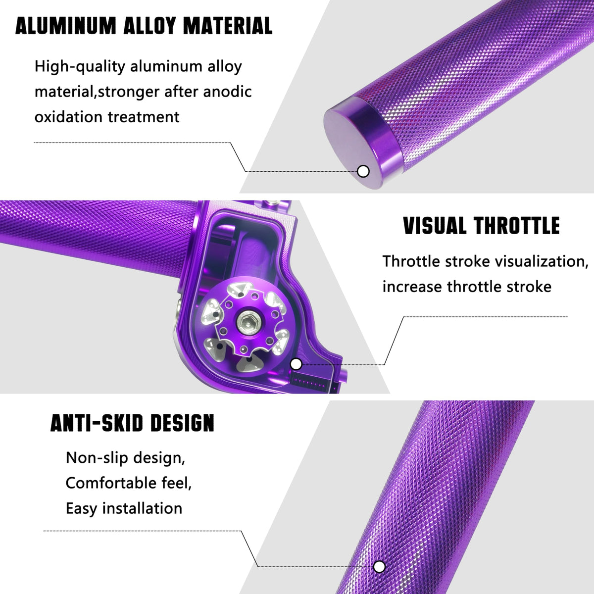 JXPANG rubber grip texture detail offering improved comfort and non-slip hold