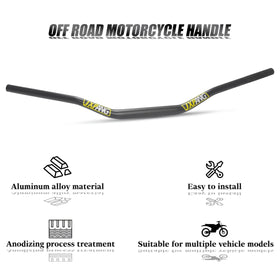 JXPANG handlebar mounted on dirt bike illustrating improved control and rugged fitment