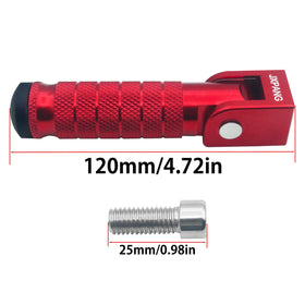 JXPANG foot peg beside ruler showing size and accurate fitment