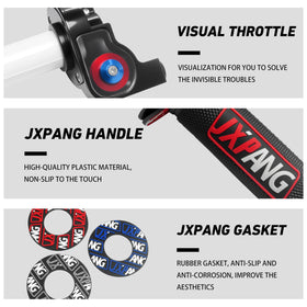 JXPANG transparent cable box close-up revealing cable movement for easy checks