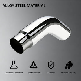 JXZHONG LIANG elbow installed on truck tailpipe demonstrating simple retrofit benefit