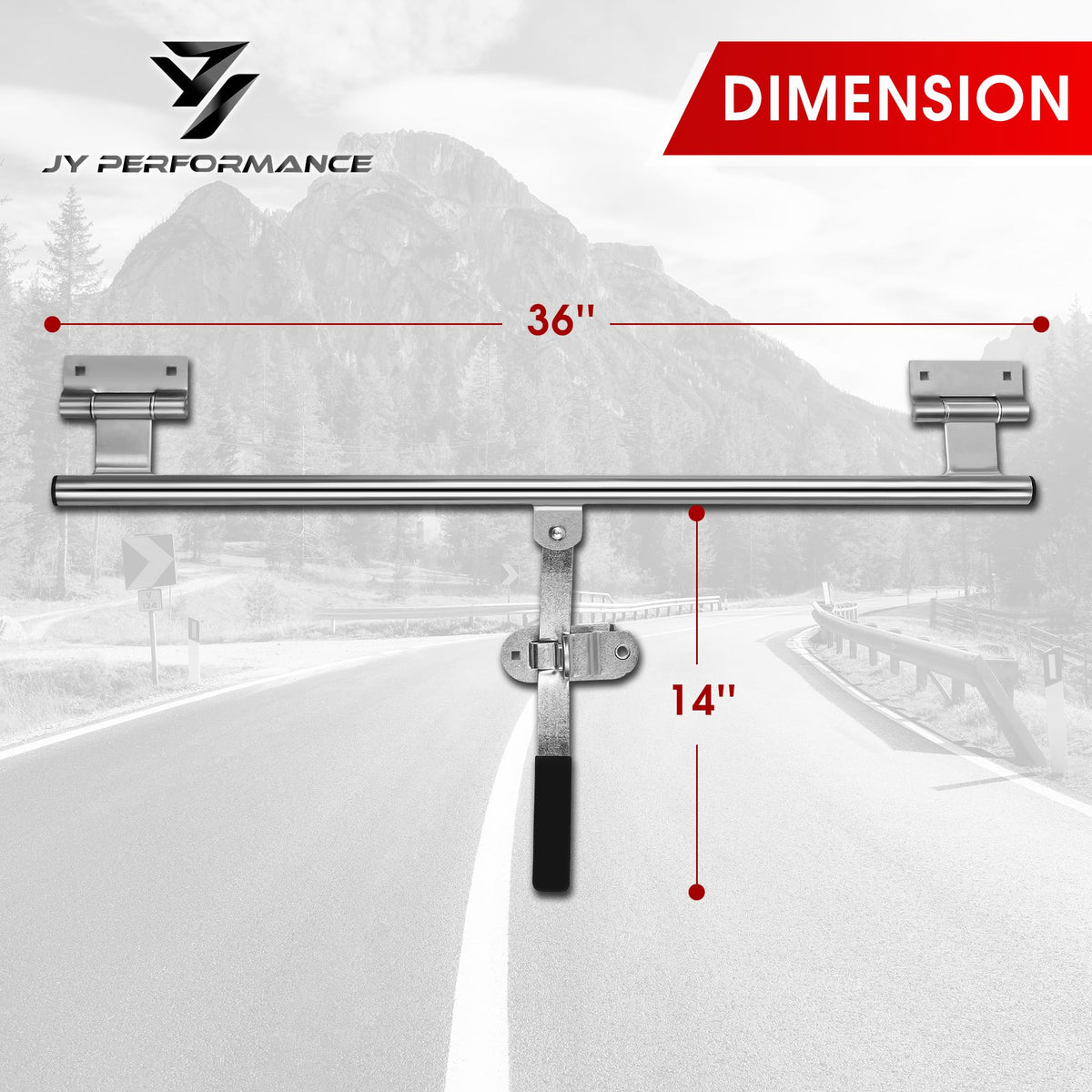 JY PERFORMANCE close-up of galvanized steel finish demonstrating corrosion resistance and durability
