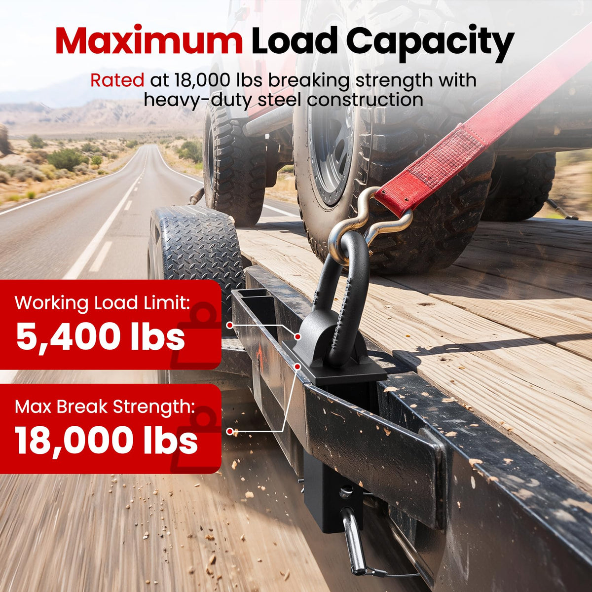 JY PERFORMANCE installed in stake pocket demonstrating quick fit and safe load tie-down benefit
