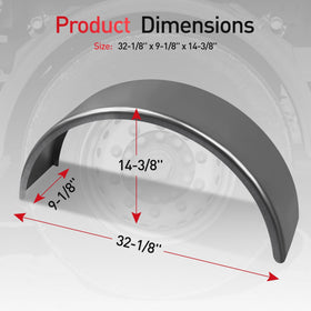 JY PERFORMANCE edge view showing clearance between fender and wheel rim