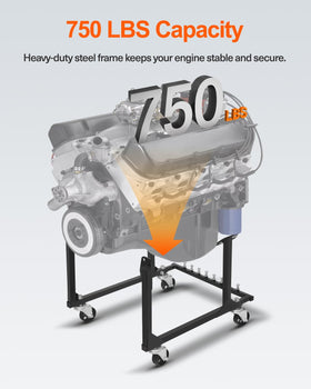JY PERFORMANCE cradle with a Chevy engine mounted demonstrating secure support during repairs