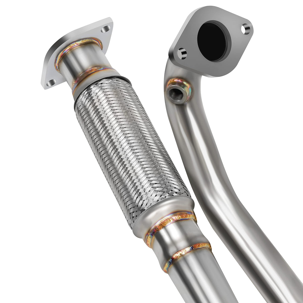 JY PERFORMANCE flex joint detail reducing vibration and protecting exhaust components