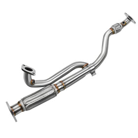 JY PERFORMANCE front view of Y pipe showing fit and robust construction benefit