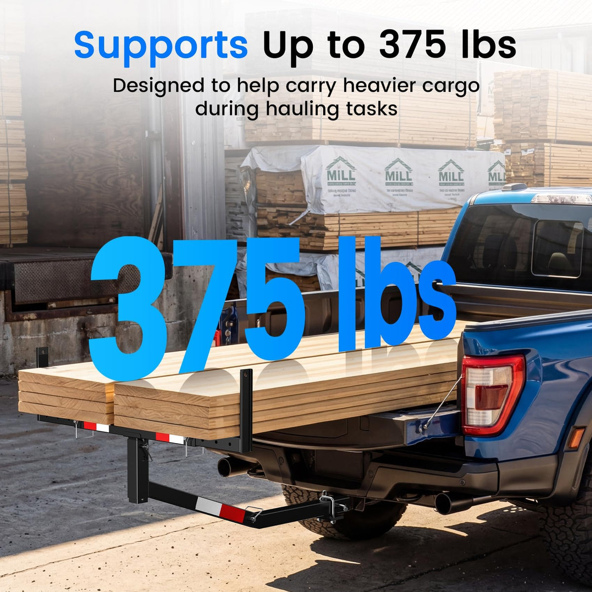 JY PERFORMANCE extended width comparison demonstrating increased hauling capacity