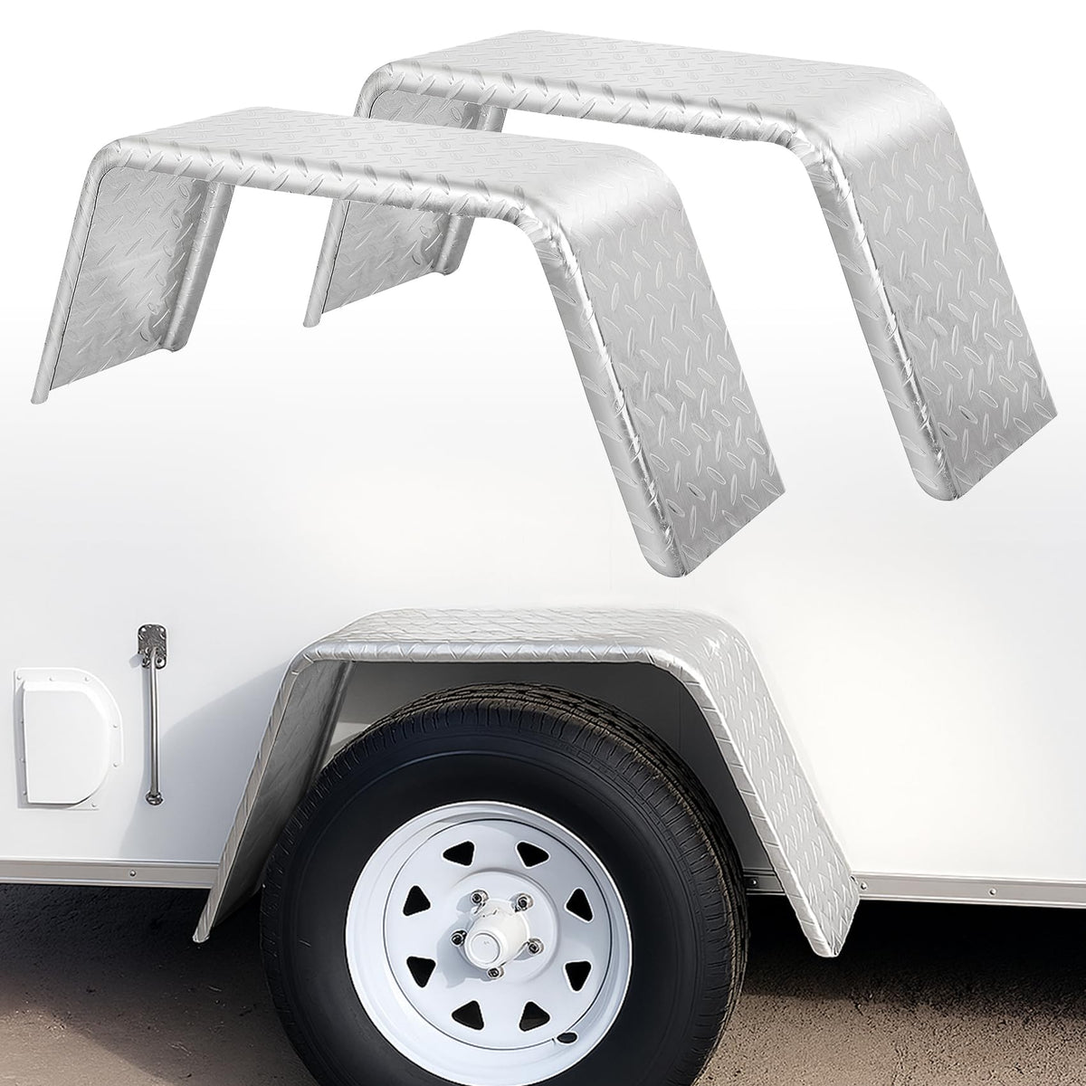 JY PERFORMANCE front angle of fender showing profile and protection benefit