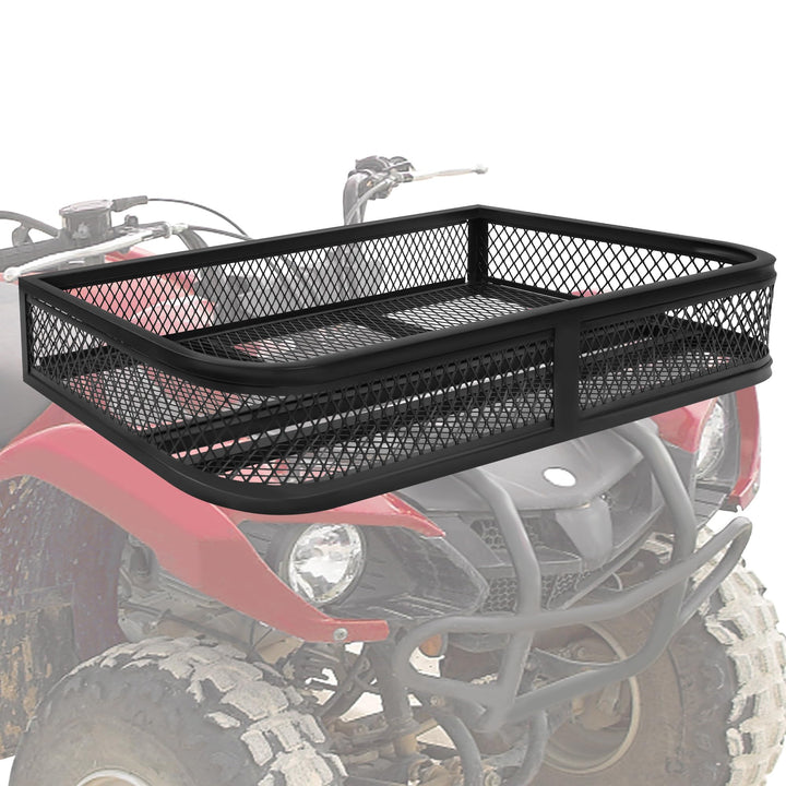 JY PERFORMANCE front cargo basket front view showing rugged storage benefit