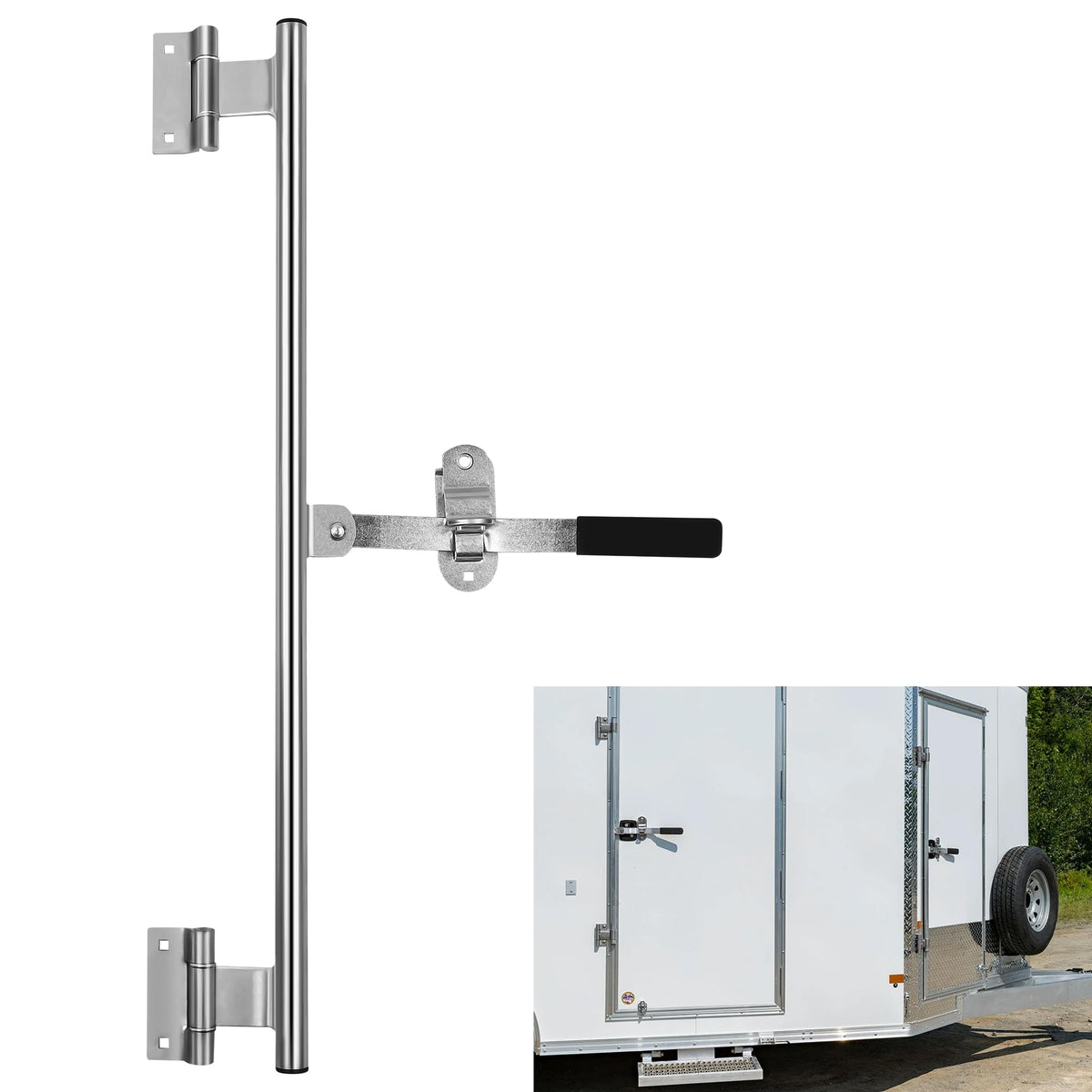 JY PERFORMANCE front view of 36-inch cam bar lock showing full assembly and benefit of robust security