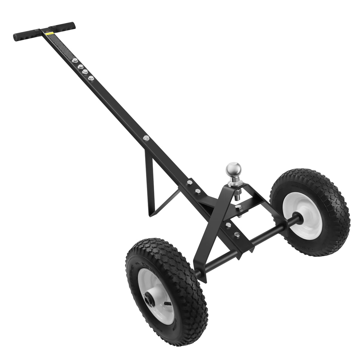 JY PERFORMANCE front view showing full dolly frame and hitch for easy trailer positioning
